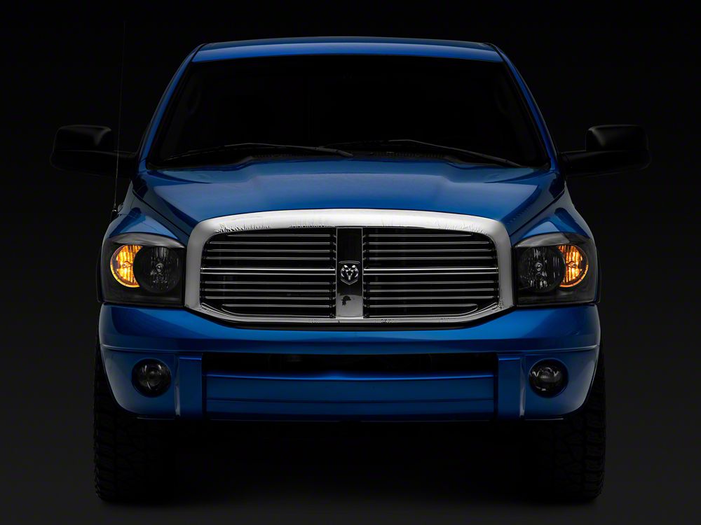 Raxiom Axial Series Euro Headlights; Black Housing; Clear Lens (06-08 RAM 1500)