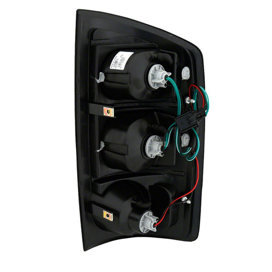 Raxiom Axial Series Tail Lights; Black Housing; Red/Clear Lens (02-05 RAM 1500)