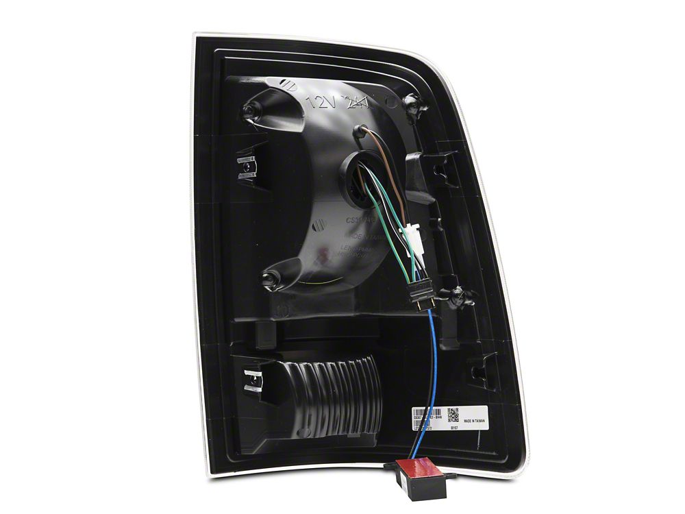 Raxiom Axial Series LED Tail Lights; Black Housing; Clear Lens (09-18 RAM 1500 w/ Factory Halogen Tail Lights)