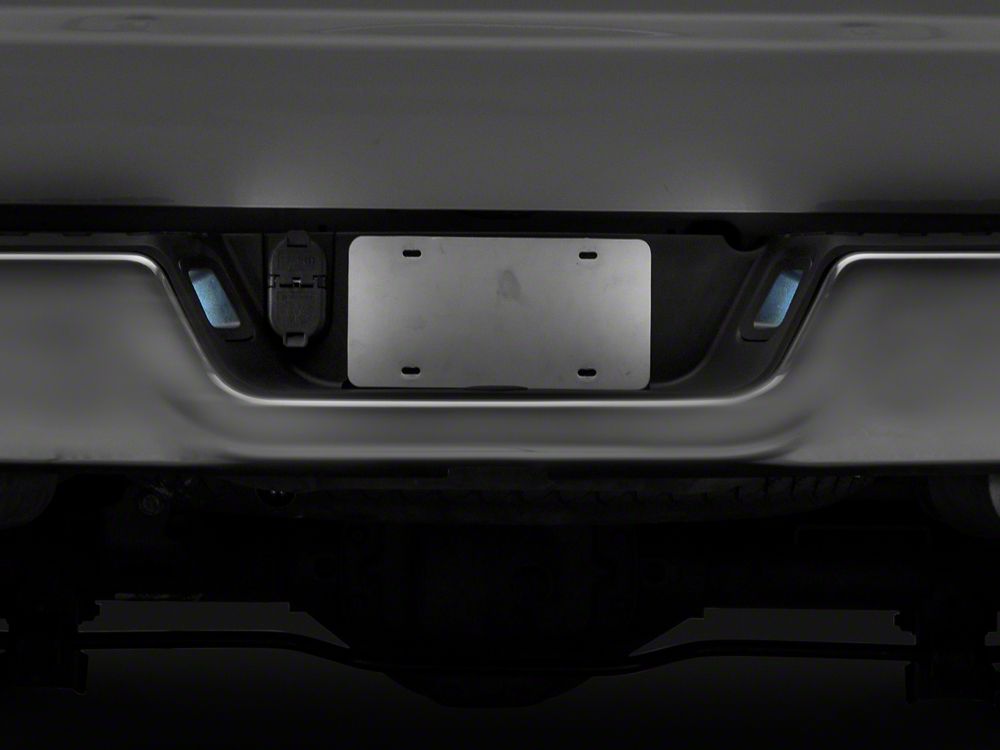 Raxiom Axial Series LED License Plate Lamps; Smoked (13-18 RAM 1500)