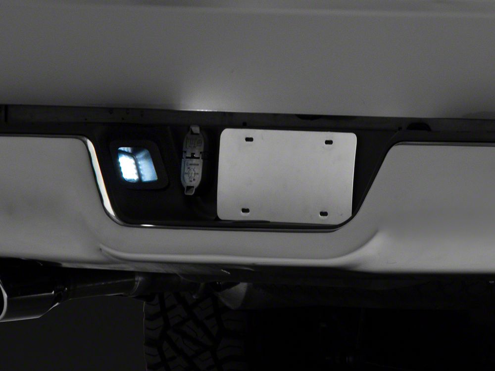 Raxiom Axial Series LED License Plate Lamps; Smoked (13-18 RAM 1500)