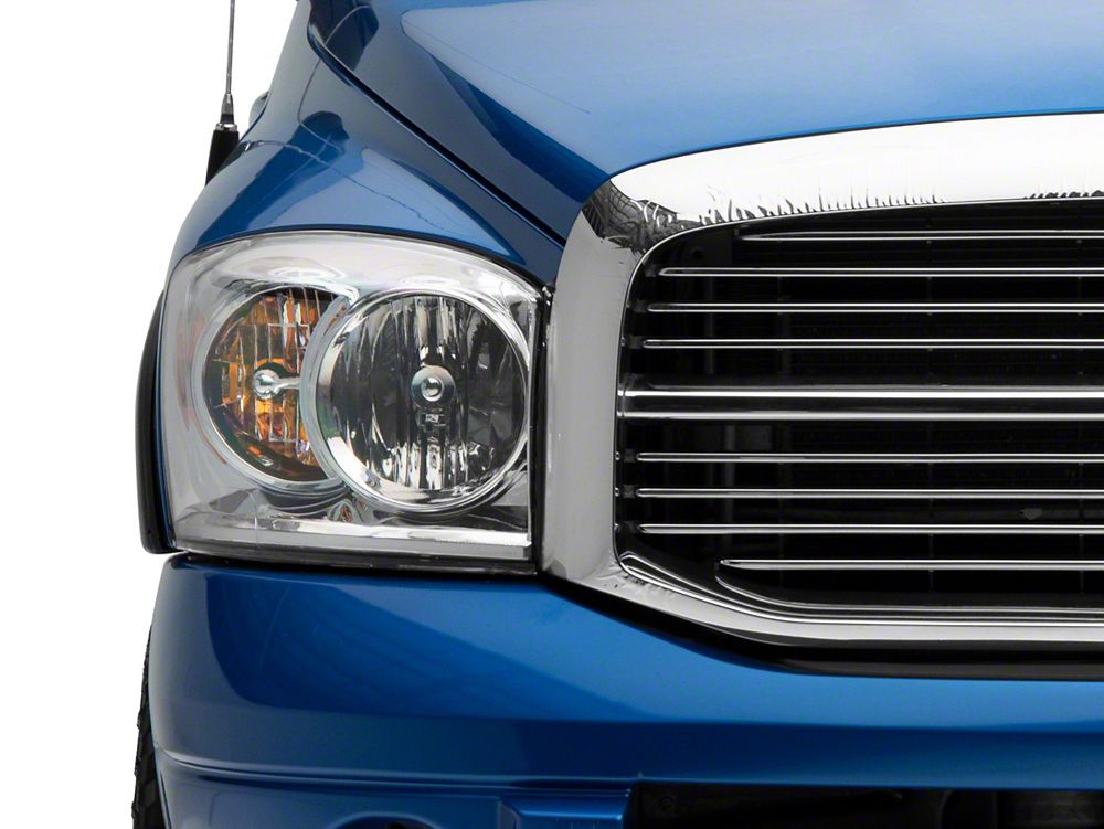 Raxiom Axial Series OEM Style Replacement Headlights; Chrome Housing; Clear Lens (06-08 RAM 1500)