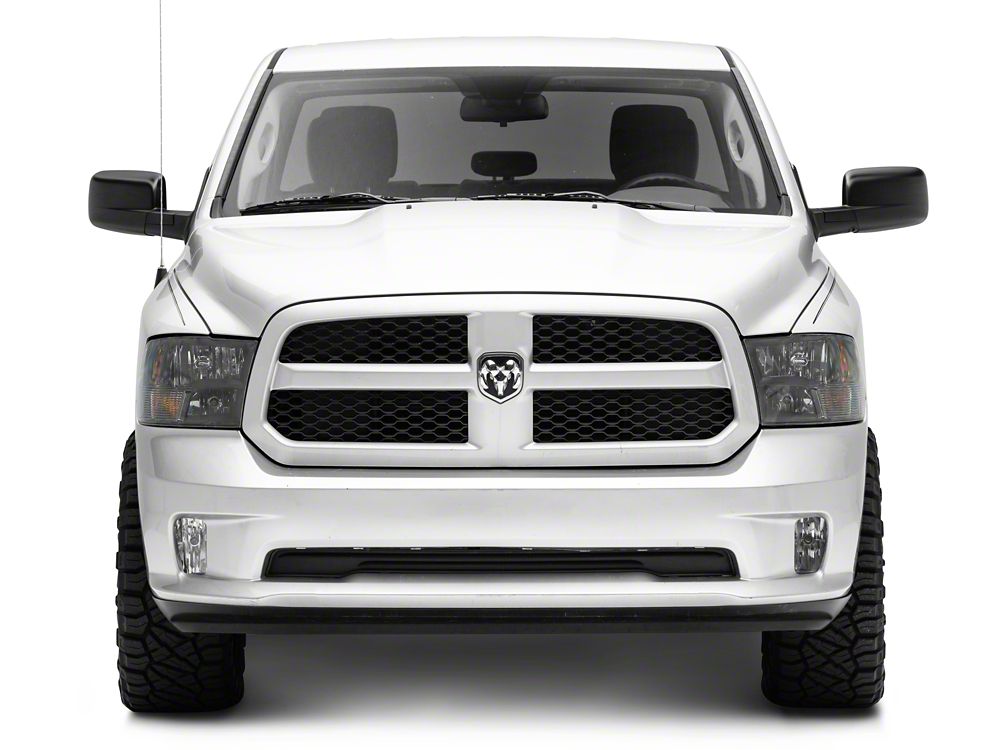 Raxiom Axial Series Euro Style Headlights with Dual Bulb; Black Housing; Clear Lens (09-18 RAM 1500 w/ Factory Halogen Non-Projector Headlights)