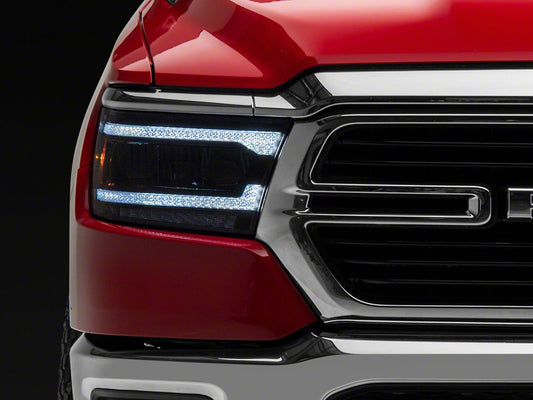Raxiom LED Headlights; Black Housing; Clear Lens (19-24 RAM 1500 w/ Factory Halogen Headlights)