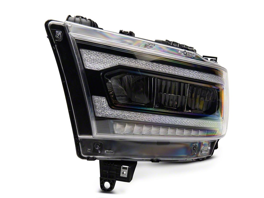 Raxiom LED Headlights; Black Housing; Clear Lens (19-24 RAM 1500 w/ Factory Halogen Headlights)