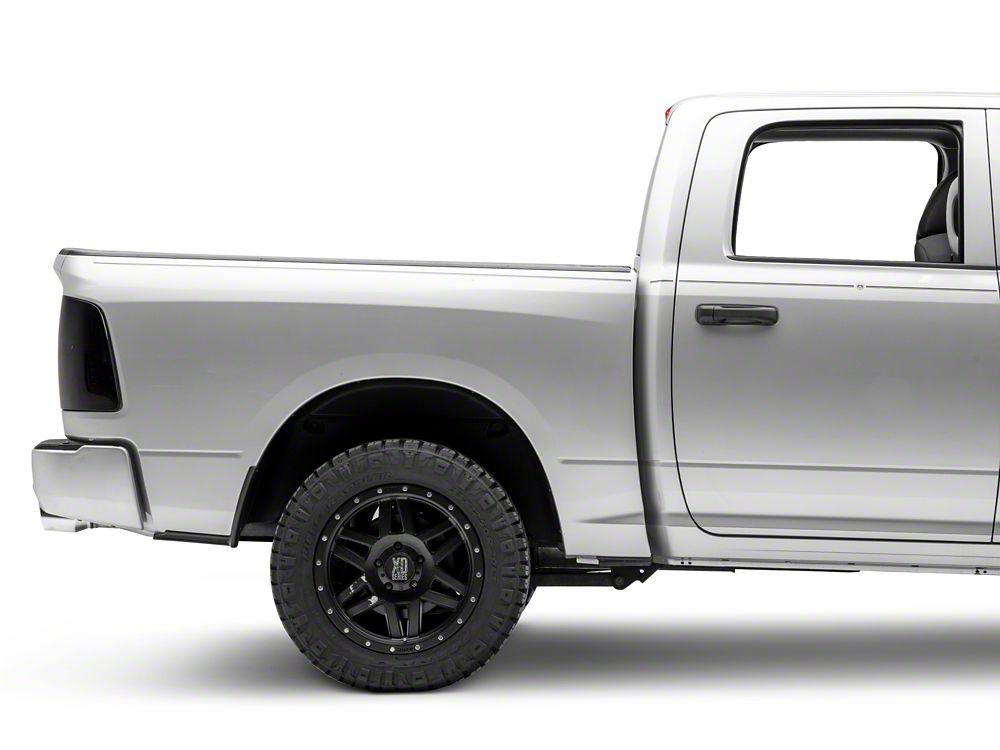 Raxiom Axial Series LED Tail Lights; Black Housing; Smoked Lens (09-18 RAM 1500 w/ Factory Halogen Tail Lights)