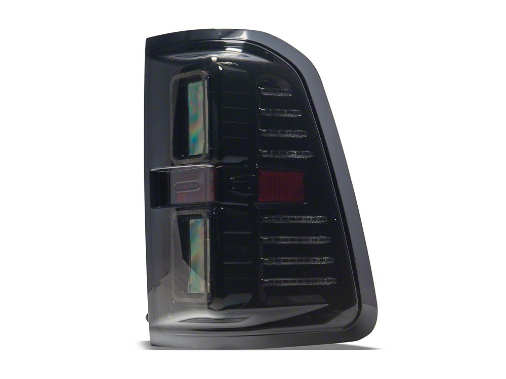 Raxiom CXR Series LED Tail Lights; Black Housing; Smoked Lens (19-24 RAM 1500 w/ Factory Halogen Tail Lights)