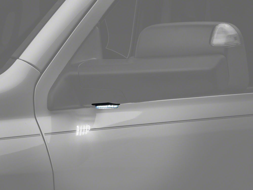 Raxiom Axial Series LED Mirror Puddle Lights; Smoked (10-18 RAM 1500)