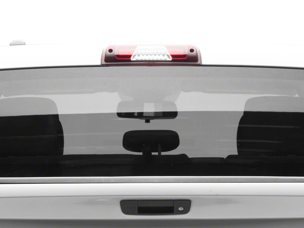 Raxiom V2 LED Third Brake Light; Chrome Housing; Red Lens (09-18 RAM 1500)