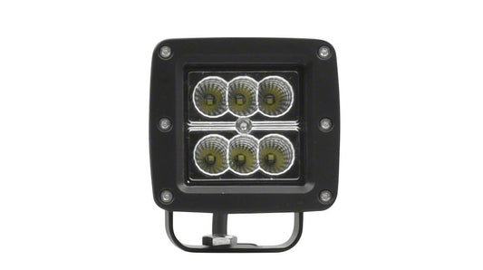 Raxiom Axial Series 3 Inch 6-LED Cube Light; Flood Beam