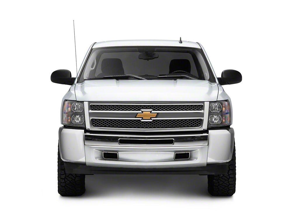 Raxiom Euro Headlights; Black Housing; Clear Lens (07-13 Silverado 1500)