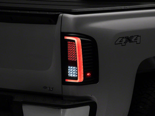 Raxiom G2 LED Tail Lights; Black Housing; Clear Lens (07-13 Silverado 1500)