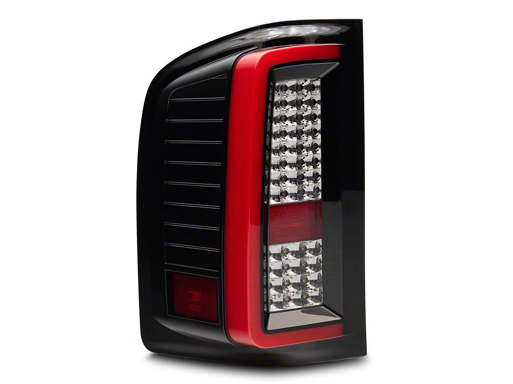 Raxiom G2 LED Tail Lights; Black Housing; Clear Lens (07-13 Silverado 1500)