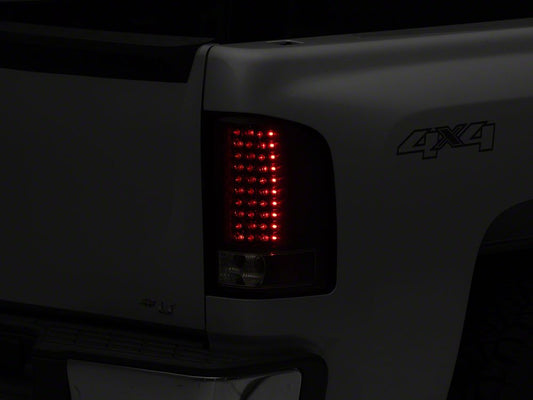 Raxiom LED Tail Lights; Black Housing; Clear Lens (07-13 Silverado 1500)