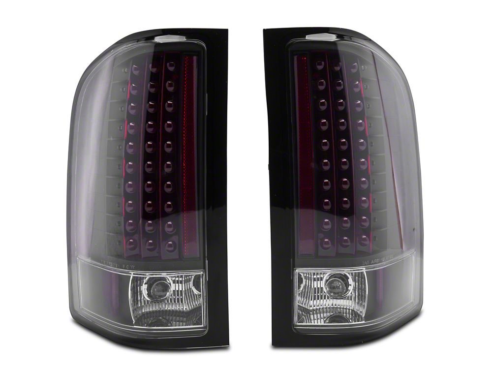 Raxiom LED Tail Lights; Black Housing; Clear Lens (07-13 Silverado 1500)