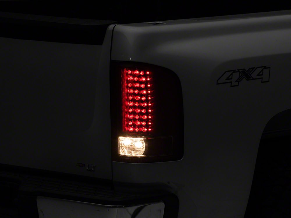 Raxiom LED Tail Lights; Black Housing; Clear Lens (07-13 Silverado 1500)