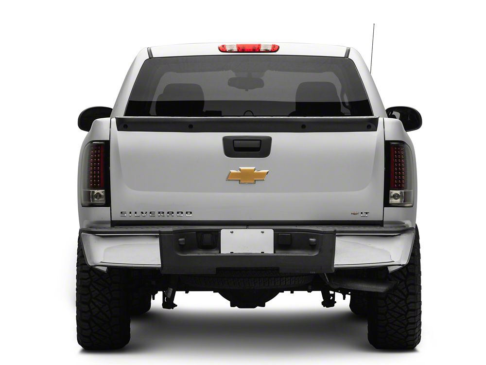 Raxiom LED Tail Lights; Black Housing; Clear Lens (07-13 Silverado 1500)