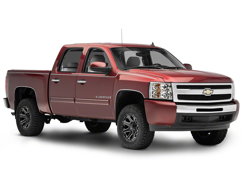 Raxiom LED Halo Projector Headlights; Chrome Housing; Clear Lens (07-13 Silverado 1500)