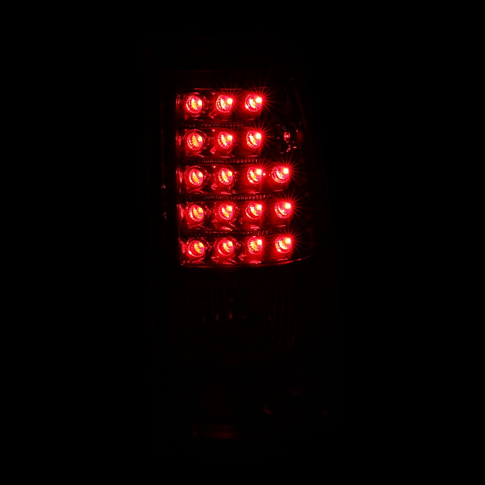 Raxiom LED Tail Lights; Chrome Housing; Red/Clear Lens (03-06 Silverado 1500 Fleetside)
