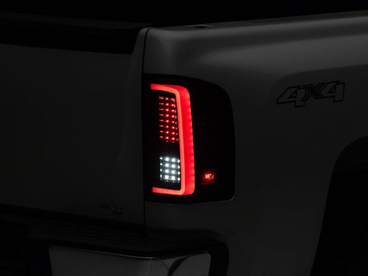 Raxiom G2 LED Tail Lights; Black Housing; Smoked Lens (07-13 Silverado 1500)