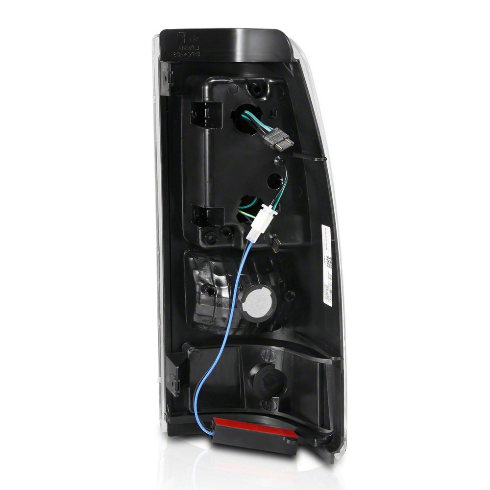 Raxiom Axial Series LED Tail Lights; Black Housing; Clear Lens (03-06 Silverado 1500 Fleetside)