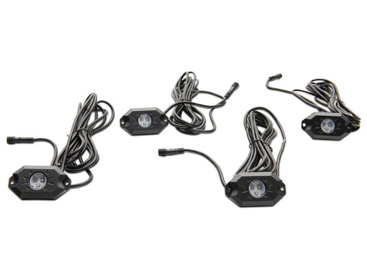 Raxiom Axial Series Multi-Color Underbody Rock Light Kit with Bluetooth Remote (Universal; Some Adaptation May Be Required)