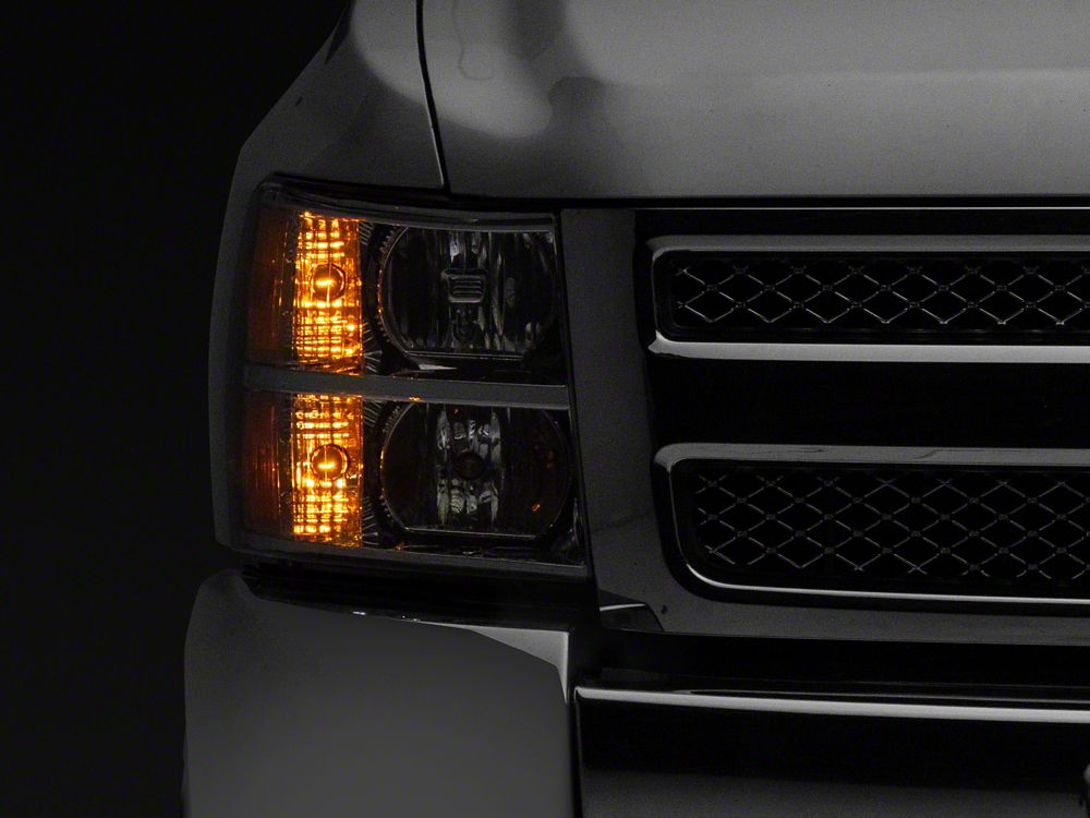 Raxiom Axial Series OEM Style Replacement Headlights; Chrome Housing; Clear Lens (07-13 Silverado 1500)