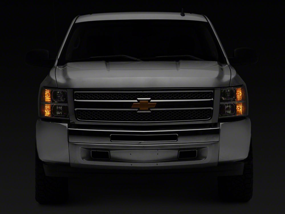 Raxiom Axial Series OEM Style Replacement Headlights; Chrome Housing; Clear Lens (07-13 Silverado 1500)