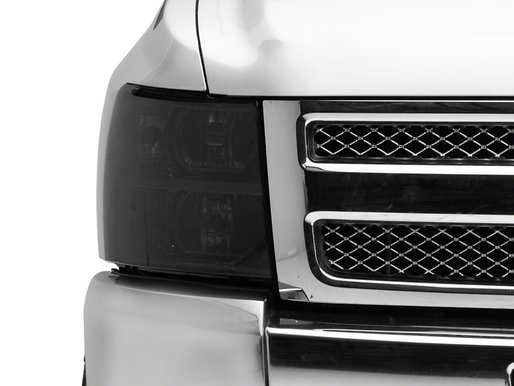 Raxiom Axial Series OEM Style Replacement Headlights; Chrome Housing; Smoked Lens (07-13 Silverado 1500)