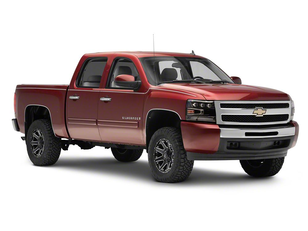 Raxiom LED Projector Headlights; Black Housing; Clear Lens (07-13 Silverado 1500)