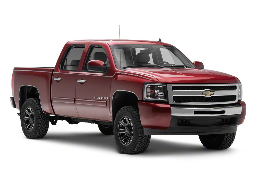 Raxiom Axial Series Headlights with Sequential LED Bar; Black Housing; Clear Lens (07-13 Silverado 1500)