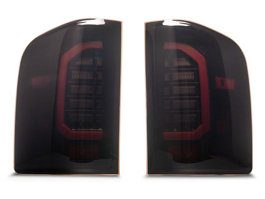 Raxiom Axial Series LED Tail Lights; Black Housing; Smoked Lens (07-13 Silverado 1500)