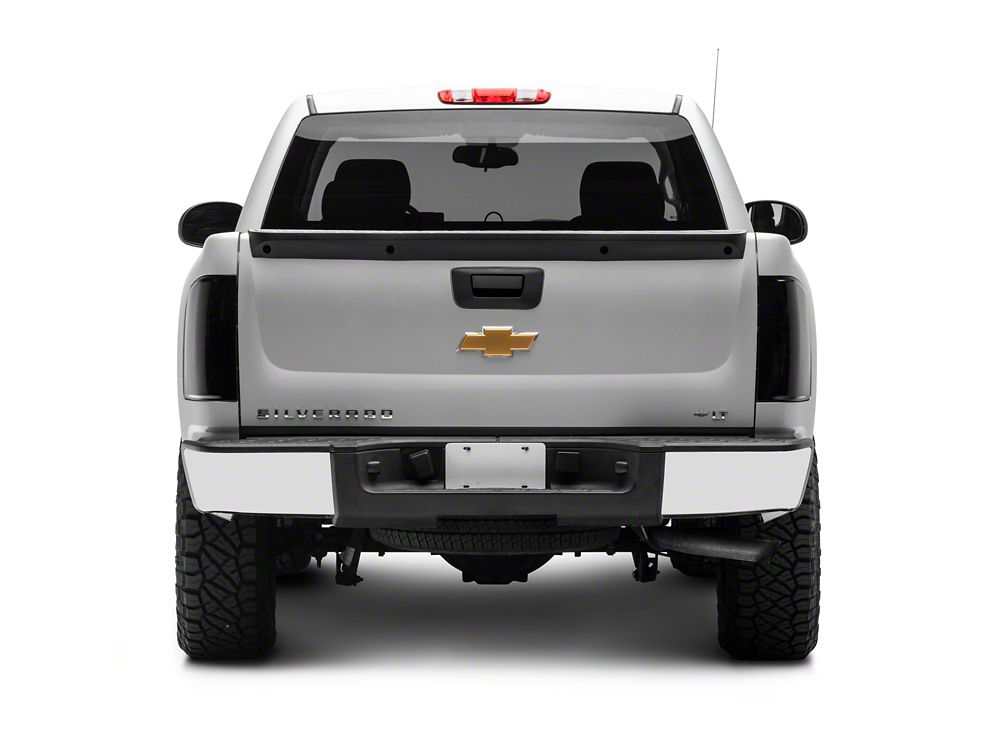 Raxiom Axial Series LED Tail Lights; Black Housing; Smoked Lens (07-13 Silverado 1500)