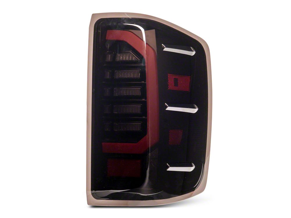Raxiom Axial Series LED Tail Lights; Black Housing; Smoked Lens (16-18 Silverado 1500 w/ Factory Halogen Tail Lights)
