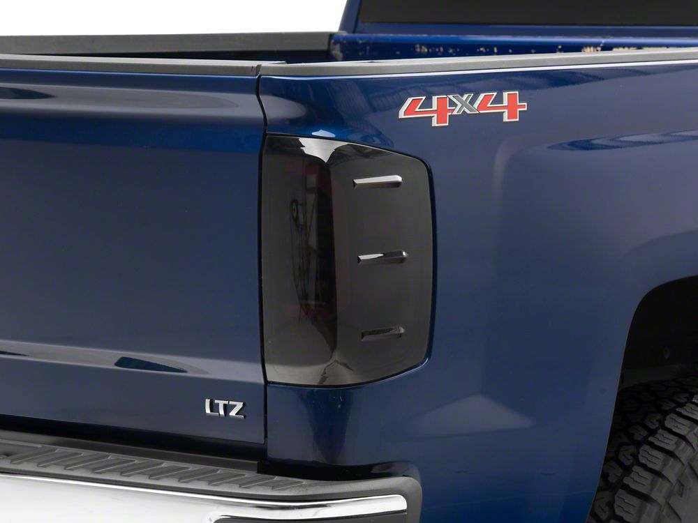 Raxiom Axial Series LED Tail Lights; Black Housing; Smoked Lens (16-18 Silverado 1500 w/ Factory Halogen Tail Lights)