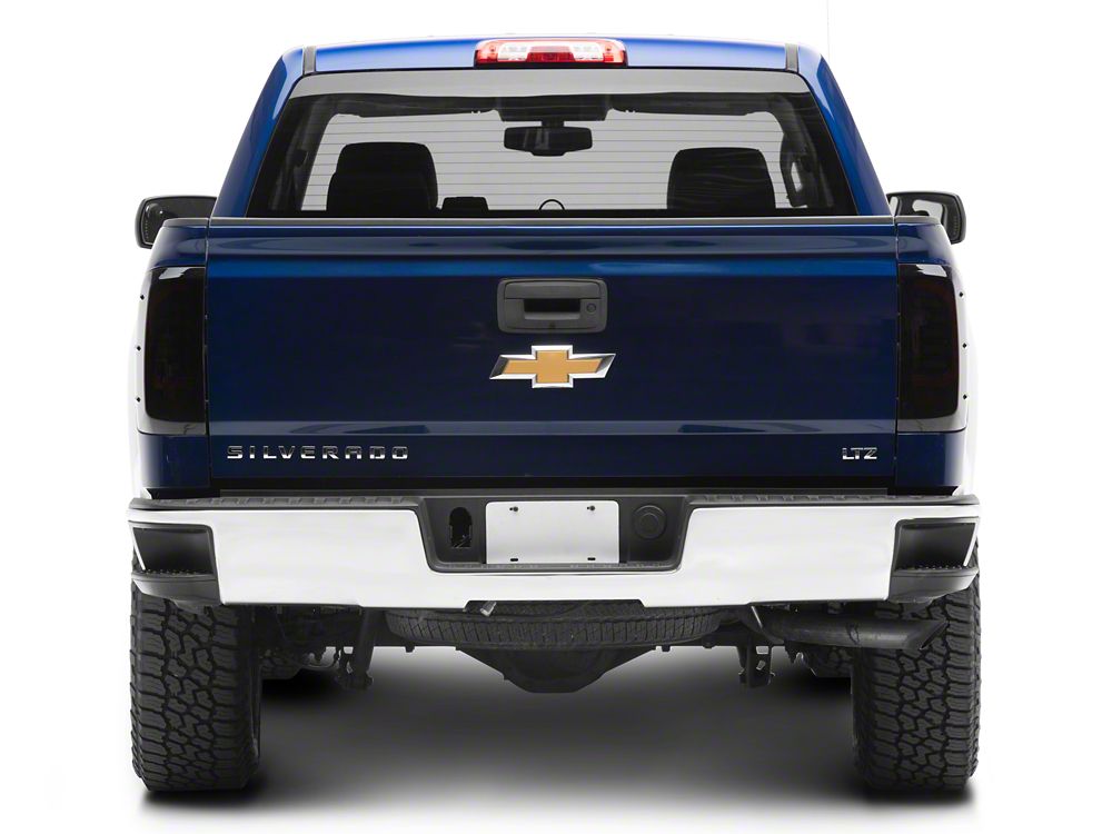 Raxiom Axial Series LED Tail Lights; Black Housing; Smoked Lens (16-18 Silverado 1500 w/ Factory Halogen Tail Lights)