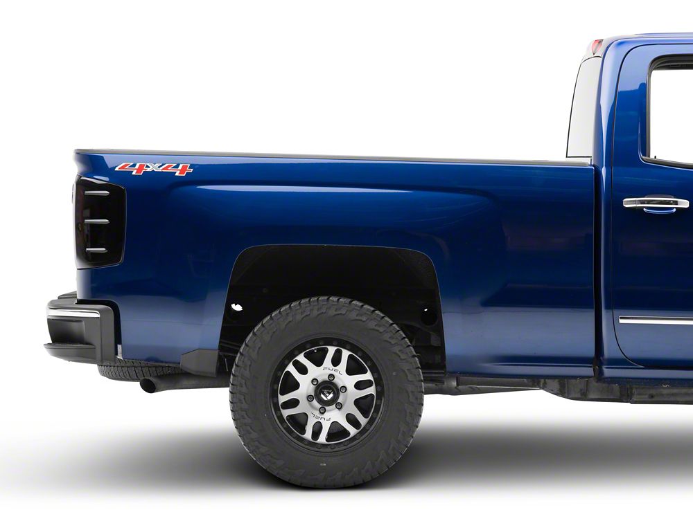 Raxiom Axial Series LED Tail Lights; Black Housing; Smoked Lens (16-18 Silverado 1500 w/ Factory Halogen Tail Lights)
