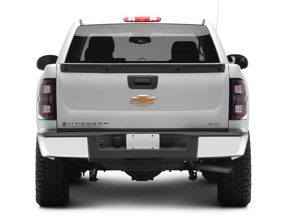 Raxiom LED Dual Ring Tail Lights; Black Housing; Clear Lens (07-13 Silverado 1500)