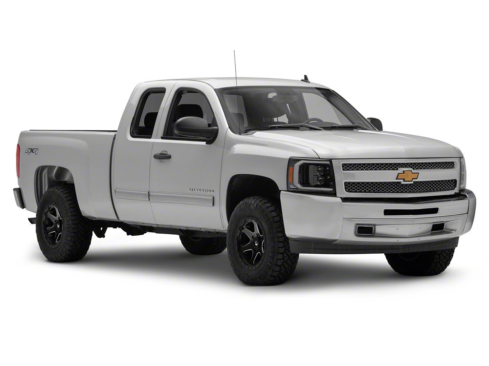 Raxiom LED Halo Surround Headlights; Black Housing; Clear Lens (07-13 Silverado 1500)