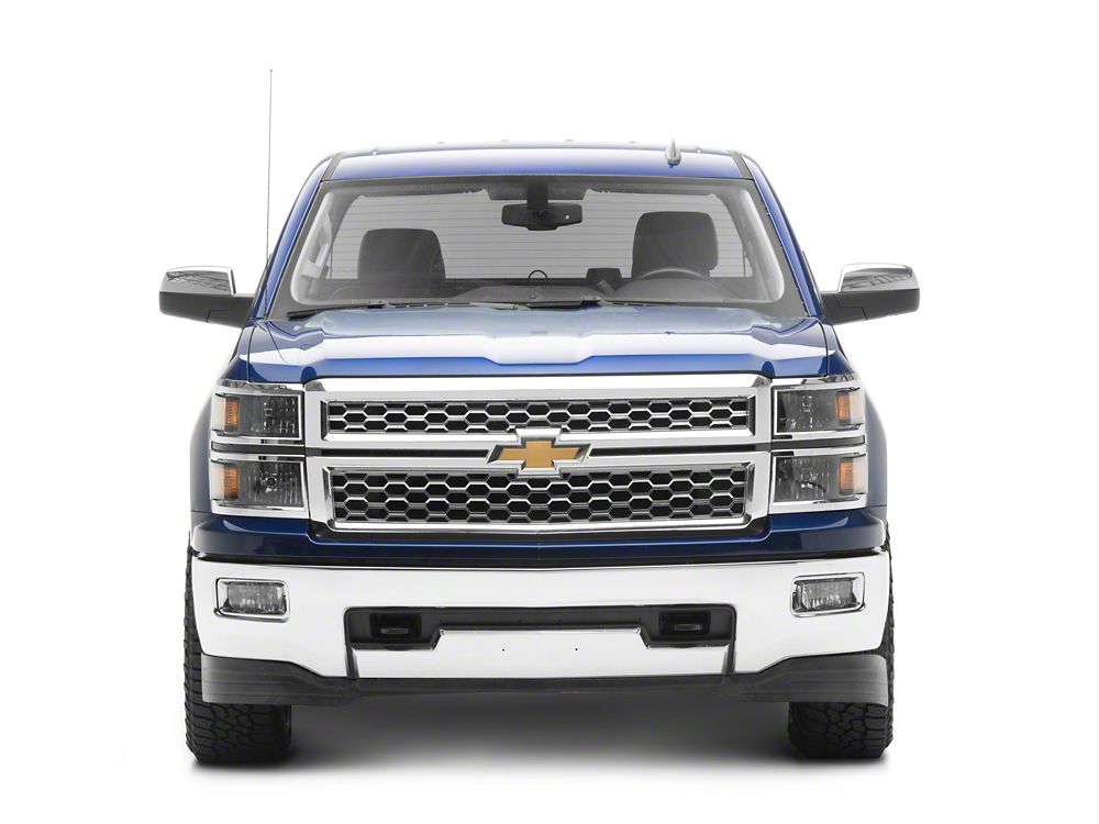 Raxiom OE Style Headlights with Chrome Trim; Black Housing; Clear Lens (14-15 Silverado 1500)