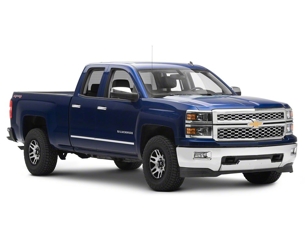 Raxiom OE Style Headlights with Chrome Trim; Black Housing; Clear Lens (14-15 Silverado 1500)