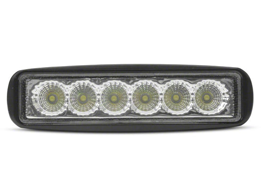 Raxiom 6-Inch Slim 6-LED Off-Road Light; Flood Beam (Universal; Some Adaptation May Be Required)
