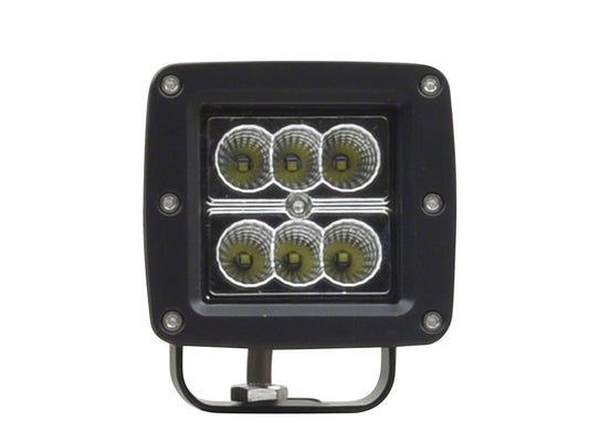 Raxiom Axial Series 3 Inch 6-LED Cube Light; Flood Beam