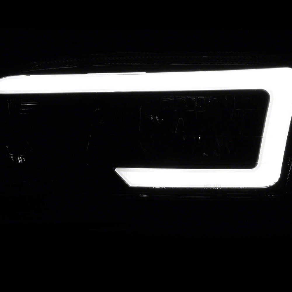 Raxiom Axial Series LED DRL Headlights; Black Housing; Clear Lens (99-06 Sierra 1500)