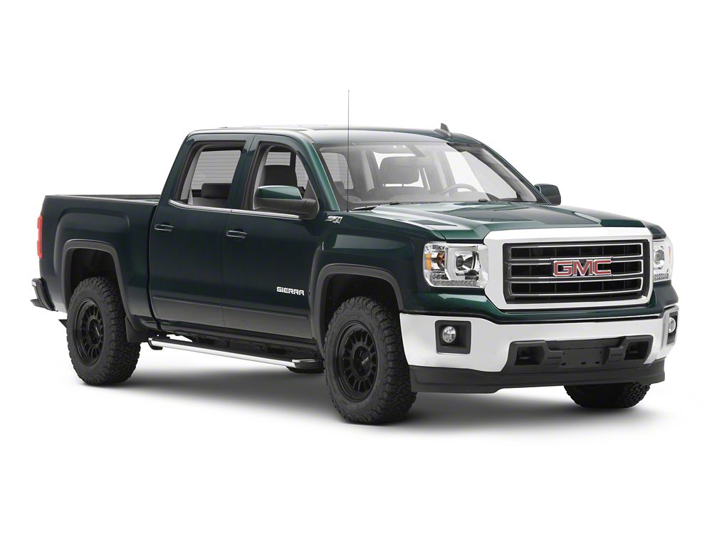 Raxiom Axial Series Projector Headlights; Chrome Housing; Clear Lens (14-15 Sierra 1500 w/ Factory Halogen Headlights)