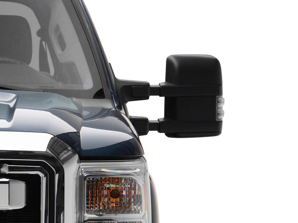 Raxiom Axial Series LED Sequential Switchback Side Mirror Marker Lamps; Clear (11-16 F-250 Super Duty)
