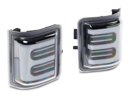 Raxiom V2 LED Side Mirror Marker Lights; Clear (08-16 F-250 Super Duty w/ Factory Mirrors)