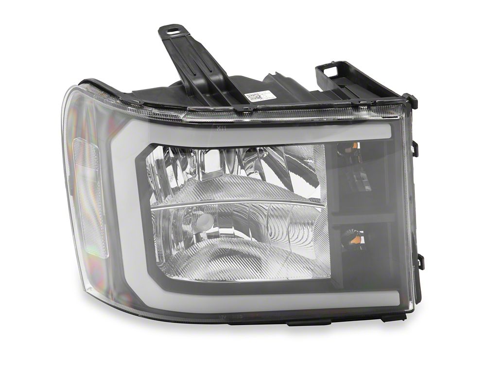 Raxiom LED Bar Headlight; Chrome Housing; Clear Lens (07-14 Sierra 3500 HD)
