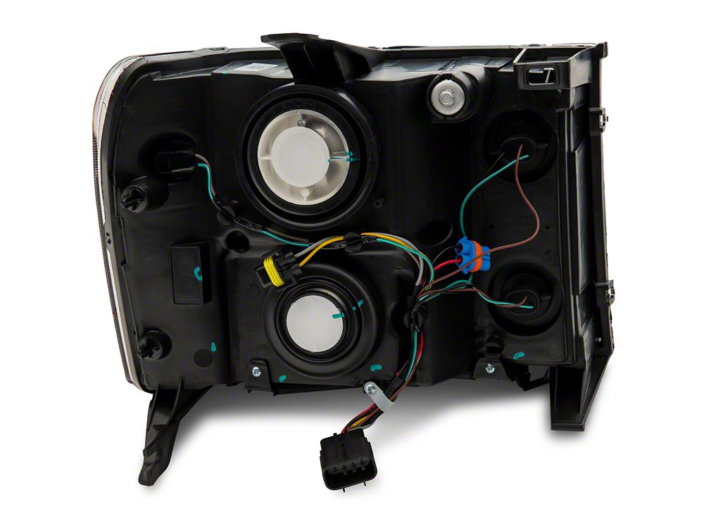 Raxiom Axial Series OEM Style Replacement Headlights; Chrome Housing; Clear Lens (07-14 Sierra 3500 HD)