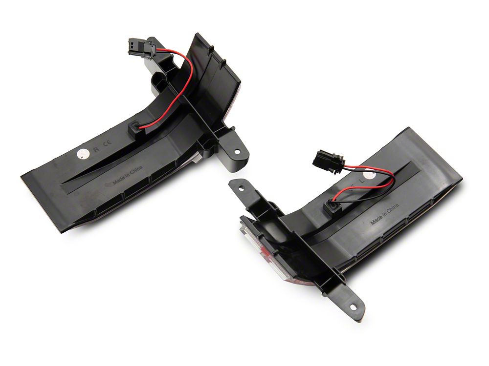 Raxiom Axial Series Dual-Row Amber LED Tow Mirror Lights; Clear (15-19 Sierra 3500 HD)
